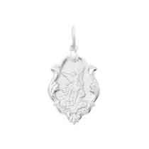 Medalha Prata de Lei 925 Pequena Ornato São Miguel Arcanjo - 39