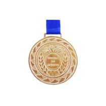Medalha Redonda Ref.294-m30 30 Mm Ouro Kit Com 10 Unidades