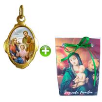Medalha Sagrada Família + Sacolinha temática papel