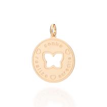 Medalha sonhe, realize e acredite folheado 542718 Rommanel Medalha sonhe, realize e acredite folheado 542718 Rommanel