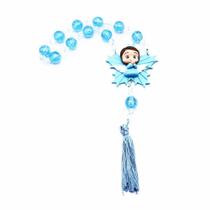 Medalhão Adorno Dezena de Porta Biscuit Anjo da Guarda Menino Azul Medalhão Adorno Dezena de Porta Biscuit Anjo da Guarda Menino Azul