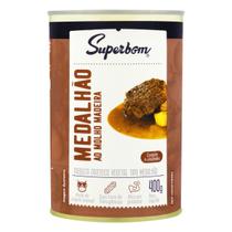 Medalhão Carne Ao Molho Madeira Vegana Superbom 400g Medalhão Carne Ao Molho Madeira Vegana Superbom 400g