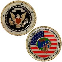 Medalhão de bolso LakiKid Great Dad Gifts em aço inoxidável
