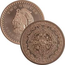 Medalhão de Cobre Puro .999 de 57 g (Calendário Asteca) Medalhão de Cobre Puro .999 de 57 g (Calendário Asteca)