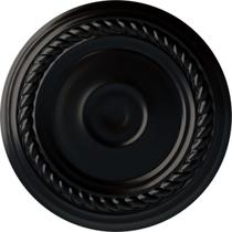 Medalhão de teto Ekena Millwork Alexandria Small Jet Black