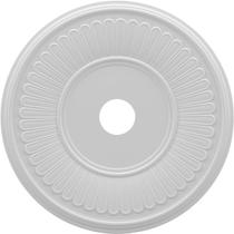 Medalhão de teto Ekena Millwork Berkshire em PVC termoformado