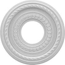 Medalhão de teto Ekena Millwork Cole em PVC termoformado de 10 cm