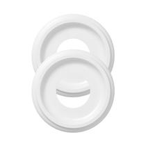 Medalhão de teto ELFCAB em nylon 25 cm de diâmetro externo, 10 cm de diâmetro interno, pacote com 2 Medalhão de teto ELFCAB em nylon 25 cm de diâmetro externo, 10 cm de diâmetro interno, pacote com 2