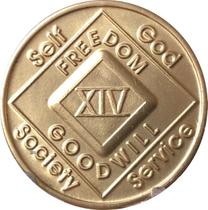 Medalhão Oficial Narcóticos Anônimos 14 Anos Medalhão Oficial Narcóticos Anônimos 14 Anos