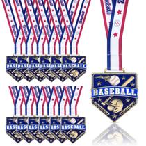 Medalhas de Beisebol 12 Peças Archerest 6,5 cm com Fita Medalhas de Beisebol 12 Peças Archerest 6,5 cm com Fita