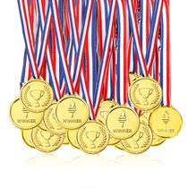 Medalhas de ouro: Pllieay, 100 peças para crianças, prêmios, lembrancinhas de festa Medalhas de ouro: Pllieay, 100 peças para crianças, prêmios, lembrancinhas de festa