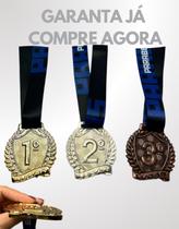 Medalhas De Pódio 1o 2o 3o Lugar Metalizadas Brilhantes
