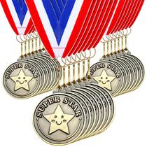 Medalhas de prêmio Remuuly Super Star de 5 cm com fita de pescoço x100