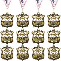 Medalhas esportivas Ecation T-Ball Gold Metal 5x5 cm, pacote com 12