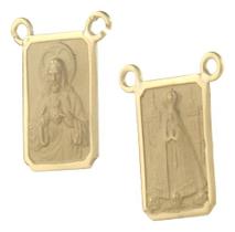 Medalhas Para Escapulário Ns Aparecida 8x12 Fs Ouro 18k 750