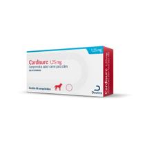 Medicamento Dechra Cardisure para Cães 1,25mg 80 comprimidos