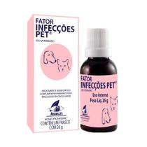 Medicamento Homeopático Arenales Fator Infecções Pet