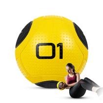 Medicine Ball bola de borracha inflável treino funcional 1kg - Pista e Campo