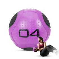 Medicine Ball bola de borracha inflável treino funcional 4kg - Pista e Campo