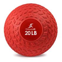 Medicine ball ProsourceFit 9 kg com pegada texturizada vermelha