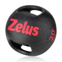 Medicine Ball ZELUS 20 lb com dupla pegada em borracha