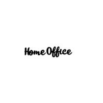 ****MEDIDA MAIOR**** Frase Decorativa de Parede Home Office MDF 3mm Preto