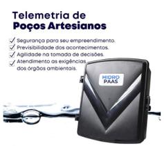 Medidor automático para Poço Artesiano 4G, Nível, Vazão E Volume -Hidrôm.5m³/h+Sensor de nível 100m Medidor automático para Poço Artesiano 4G, Nível, Vazão E Volume -Hidrôm.5m³/h+Sensor de nível 100m
