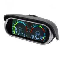 Medidor Automotivo Voltímetro e Marcador de Temperatura Digital Alta Precisão LED Knup KP-S143 Medidor Automotivo Voltímetro e Marcador de Temperatura Digital Alta Precisão LED Knup KP-S143