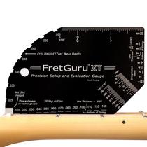 Medidor de ação de cordas de guitarra FretGuru XT com Fret Rocker e estojo Medidor de ação de cordas de guitarra FretGuru XT com Fret Rocker e estojo