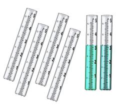 Medidor de chuva dgudgu: 6 pacotes de tubos de plástico com capacidade de 150 ml