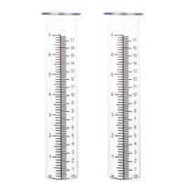 Medidor de chuva HOBYLUBY, tubo de vidro de reposição de 18 cm, 2 unidades