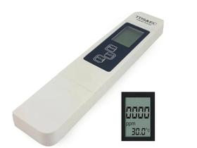 Medidor de condutividade agua tds ec ppm us/cm termometro