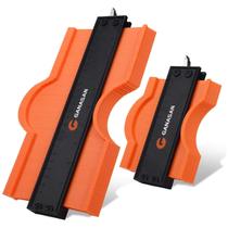 Medidor de contorno GANASAN com fechadura e réguas de construção de 10+5 polegadas