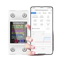 Medidor De Eletricidade Inteligente WiFi 100A GR2PW AC50-320V Monitor Digital De Energia Curva De