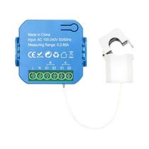 Medidor De Energia Bidirecional 80A Smart Life ZigBee Com Monitoramento Por Aplicativo De 2 Canais