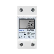 Medidor De Energia Digital LCD Monofásico 220V Reset Zero kWh Tensão Corrente Consumo De Energia