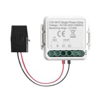 Medidor De Energia Inteligente WiFi Bidirecional 1 2 Canais 80A 110V 240V Com Braçadeira De Sensor