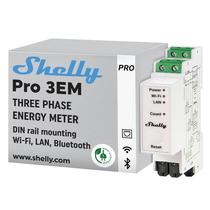 Medidor de Energia Shelly Pro 3EM Trifásico Wi-Fi LAN Bluetooth Medidor de Energia Shelly Pro 3EM Trifásico Wi-Fi LAN Bluetooth