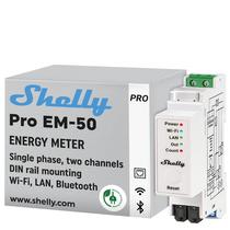 Medidor de Energia Shelly Pro EM-50 50A Wi-Fi LAN Bluetooth Medidor de Energia Shelly Pro EM-50 50A Wi-Fi LAN Bluetooth