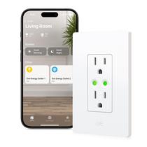 Medidor de energia Smart Outlet Eve com controle de voz e aplicativos