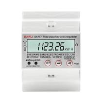Medidor de Energia Trifásico 4P 80A - Display LCD - 3*230/400V - Trilho DIN