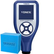 Medidor de Espessura Pro Vonixx Medidor de Camada Polimento Automotivo Alta Precisão Visor Colorido Espuma Aplicadora