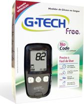 Medidor de Glicose G-Tech Free No Code 10 tiras + 10 lancetas + 1 lancetador