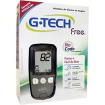 Medidor de Glicose G-tech Free No Code 10 tiras + 10 lancetas + 1 lancetador