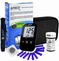 Medidor de Glicose G-Tech Lite Kit com 1 Aparelho + 1 Lancetador + 10 Lancetas + 10 Tiras
