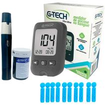 Medidor De Glicose G-tech Vita Ultra Kit Glicemia Completo