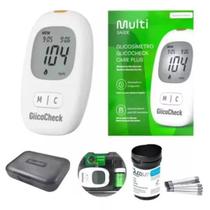 Medidor de glicose multi saúde com tiras e lancetas Medidor de glicose multi saúde com tiras e lancetas