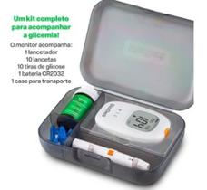 Medidor de glicose Multi saúde com Tiras e Lancetas