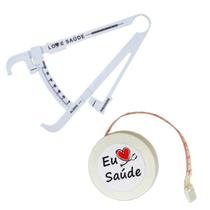 Medidor De Gordura Corporal Kit Avaliação Fita Métrica Trena Medidor De Gordura Corporal Kit Avaliação Fita Métrica Trena