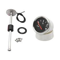 Medidor De Nível De Combustível 52MM Com Sensor Para Indicador De Tanque De Óleo Líquido 0-190ohm